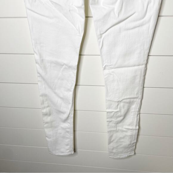 Rag & Bone High Rise Skinny Stretchy Finished Hem Classic Jeans White Size 28 - Picture 12 of 12
